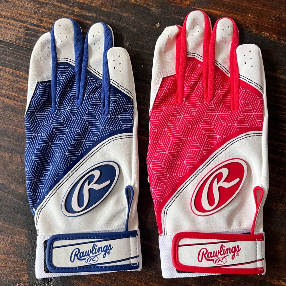 2 Right Hand Rawlings Batting Gloves size large